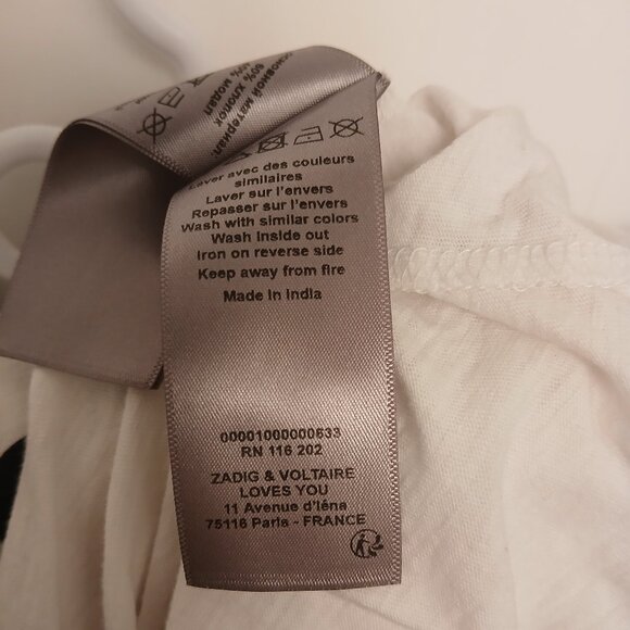 Zadig & Voltaire White Tee - Picture 5 of 8